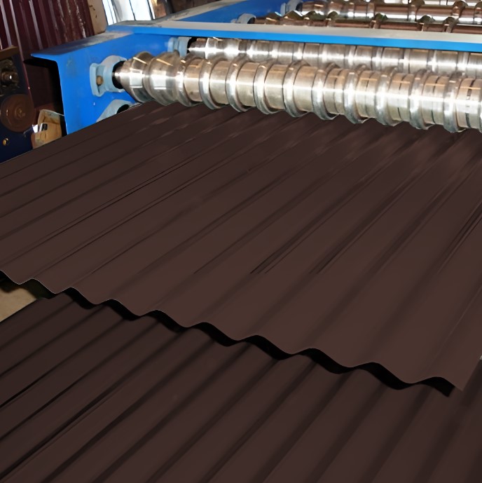 Профнастил Металл Профиль МП-18 0,45 VikingMP® RAL 8017 Коричневый шоколад | A Профлайн