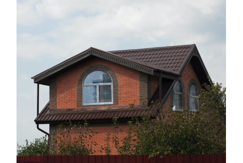 Металлочерепица Классик ("Classic") v01 0,5 Satin Matt RAL 8017 шоколад ПрофЛайн, купить Металлочерепица Классик ("Classic") v01 0,5 Satin Matt RAL 8017 шоколад в ПрофЛайн