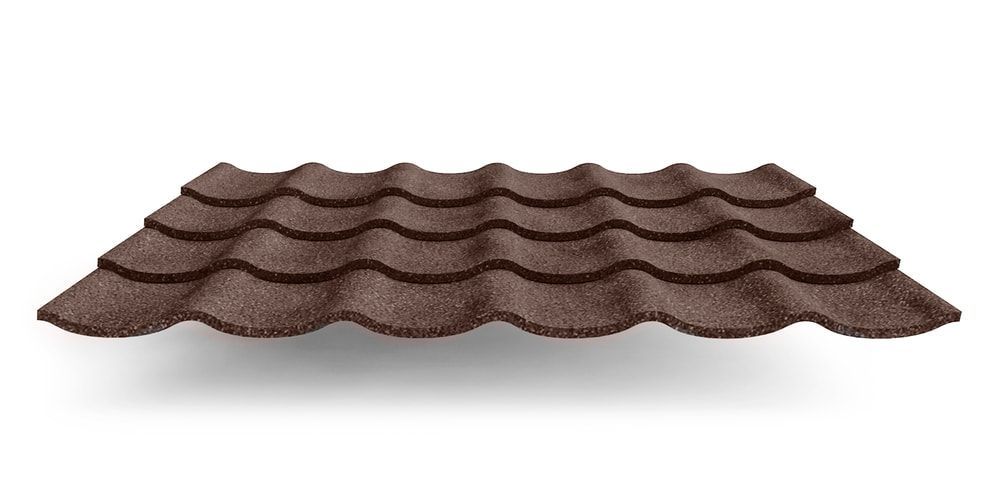 Композитная черепица Grand Line Classic, цвет шоколад, размер 400×1150 мм ПрофЛайн, купить Композитная черепица Grand Line Classic, цвет шоколад, размер 400×1150 мм в ПрофЛайн