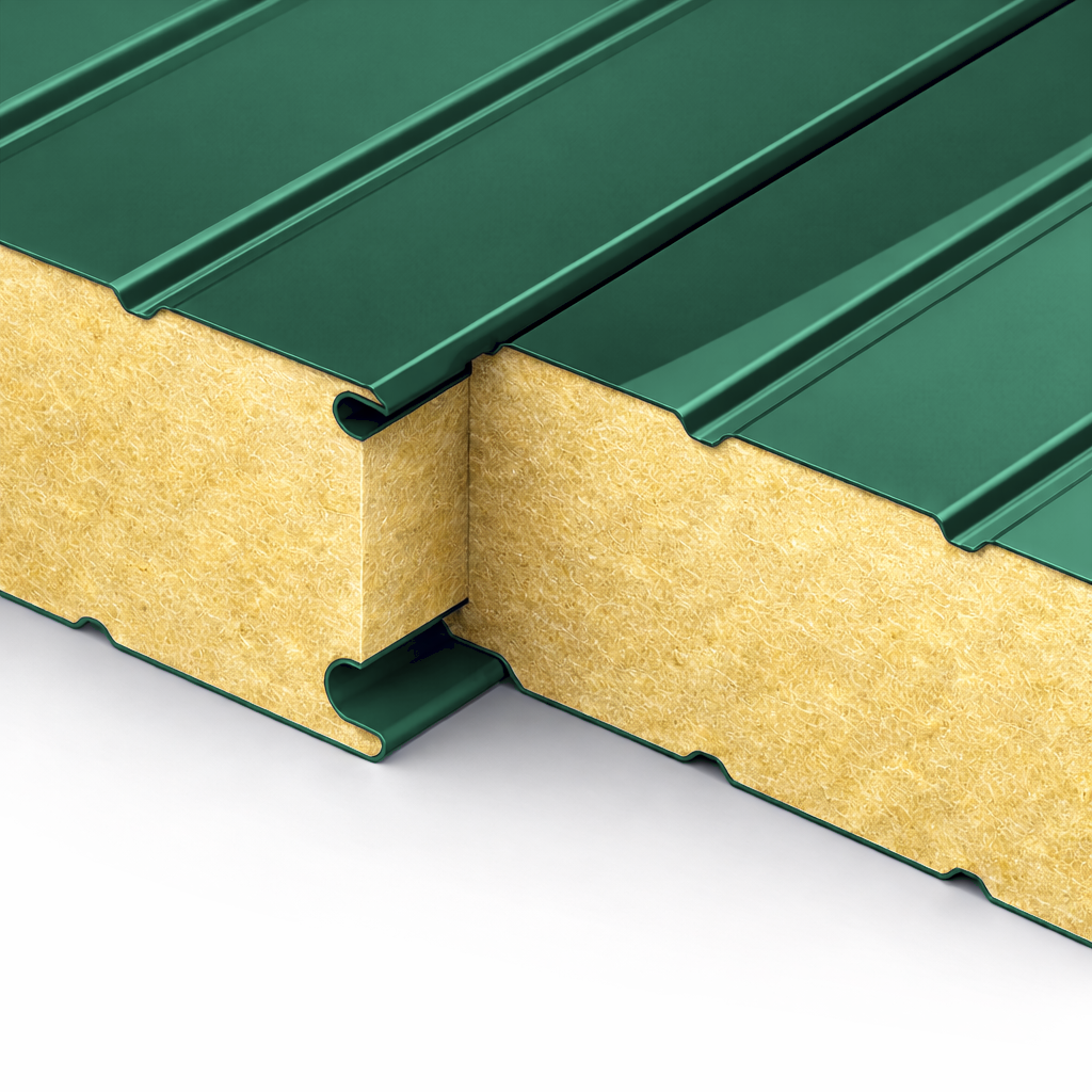 Кровельные сэндвич-панели с наполнителем из пенополистирола толщиной 250 мм, цвет RAL 6002 ПрофЛайн, купить Кровельные сэндвич-панели с наполнителем из пенополистирола толщиной 250 мм, цвет RAL 6002 в ПрофЛайн