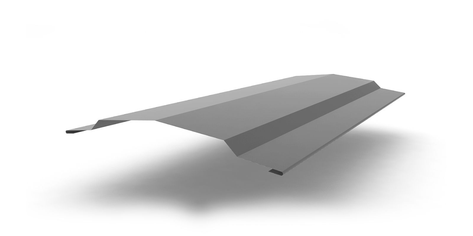 Планка конька для сэндвич-панелей с покрытием Полиэстер, цвет RAL 7004 ПрофЛайн, купить Планка конька для сэндвич-панелей с покрытием Полиэстер, цвет RAL 7004 в ПрофЛайн