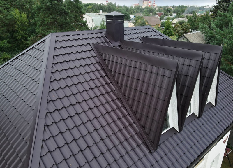 Металлочерепица Металл-Профиль Трамонтана-X 0,5 PURMAN® RR 32 Темно-коричневый ПрофЛайн, купить Металлочерепица Металл-Профиль Трамонтана-X 0,5 PURMAN® RR 32 Темно-коричневый в ПрофЛайн