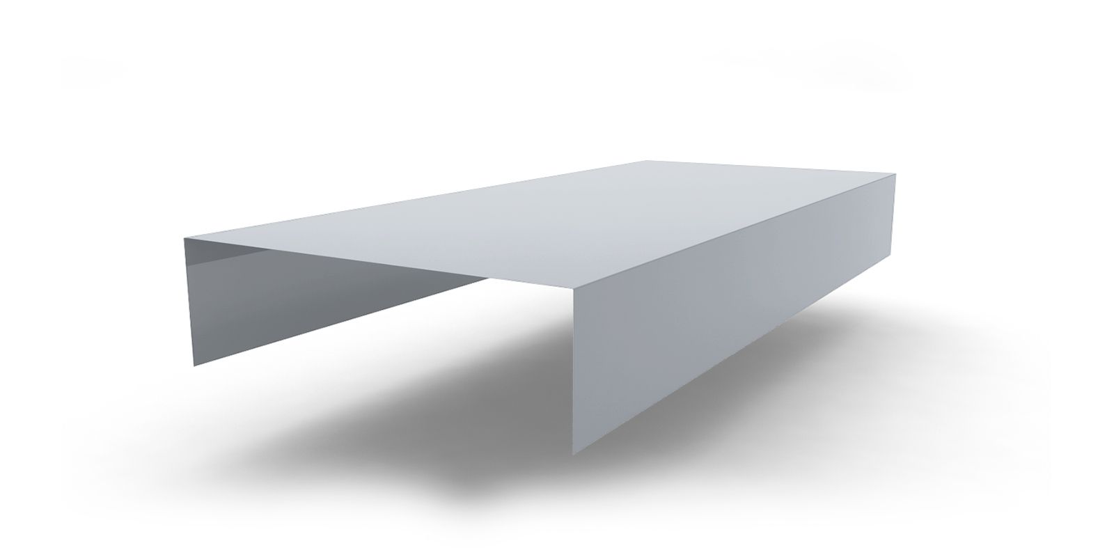 Планка заделки торца сэндвич-панелей с покрытием оцинковка, цвет цинк ПрофЛайн, купить Планка заделки торца сэндвич-панелей с покрытием оцинковка, цвет цинк в ПрофЛайн