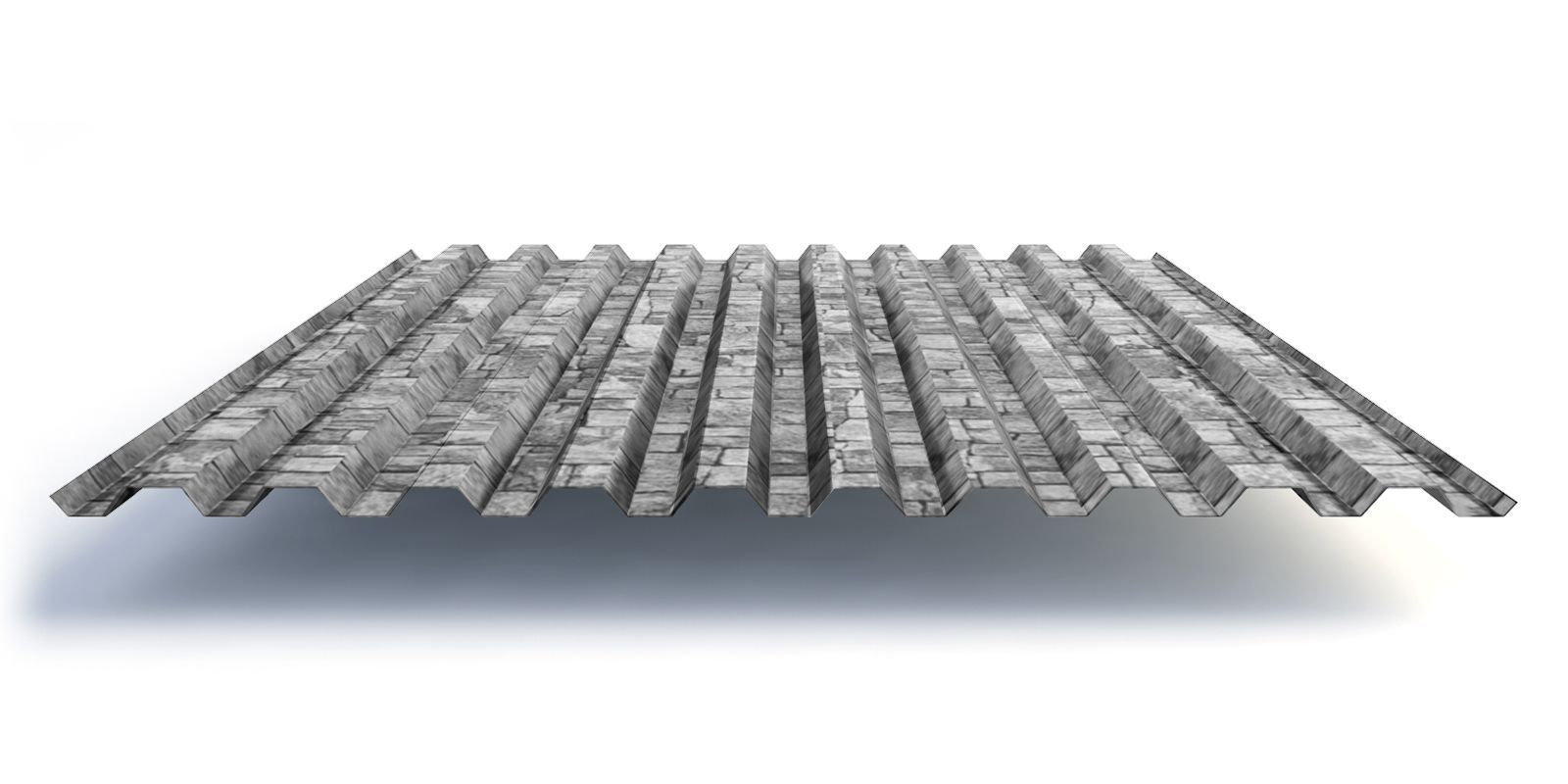 Профнастил С21 с покрытием ECOSTEEL® 0,5 мм, белый камень Профлайн Профнастил С21 с покрытием ECOSTEEL® 0,5 мм, белый камень Профлайн