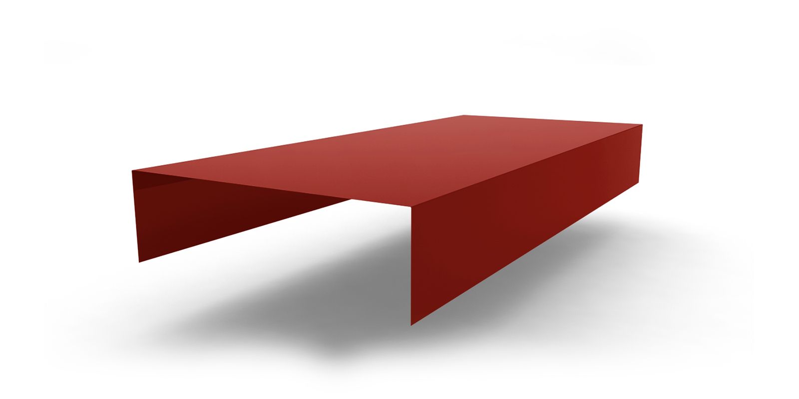 Планка заделки торца сэндвич-панелей с покрытием GreenCoat® Pural®, цвет RAL 8004 ПрофЛайн, купить Планка заделки торца сэндвич-панелей с покрытием GreenCoat® Pural®, цвет RAL 8004 в ПрофЛайн