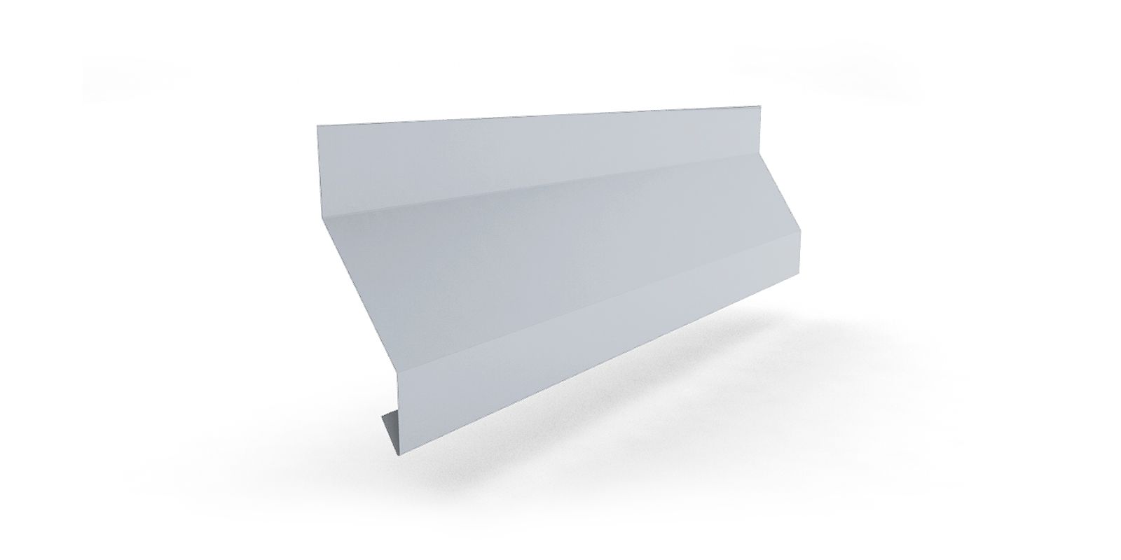 Планка отлива цокольного с покрытием оцинковка, толщина 0,45 мм, цвет цинк ПрофЛайн, купить Планка отлива цокольного с покрытием оцинковка, толщина 0,45 мм, цвет цинк в ПрофЛайн