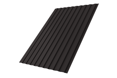 Профнастил С8A v03 Grand Line 0,45 PE NL 805 серо-коричневый гефест Профлайн