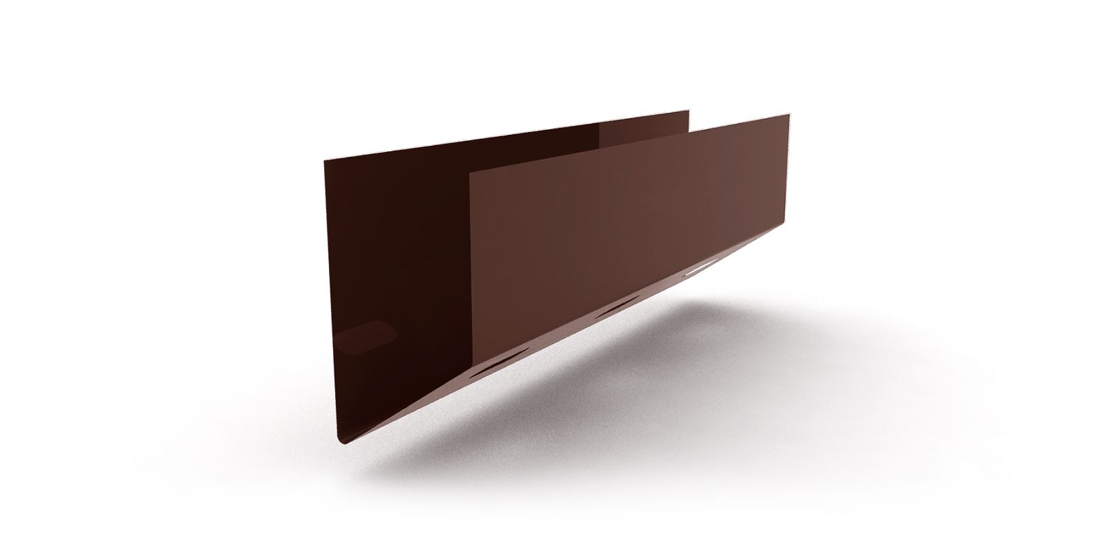 Планка нижняя кассетная с покрытием PVDF, толщина 0,50 мм, цвет RAL 8017 ПрофЛайн, купить Планка нижняя кассетная с покрытием PVDF, толщина 0,50 мм, цвет RAL 8017 в ПрофЛайн