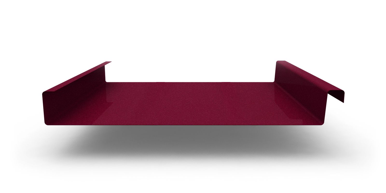 Двойной стоячий фальц гладкий с покрытием Velur®, толщина 0,50 мм, цвет RAL 3005 ПрофЛайн, купить Двойной стоячий фальц гладкий с покрытием Velur®, толщина 0,50 мм, цвет RAL 3005 в ПрофЛайн