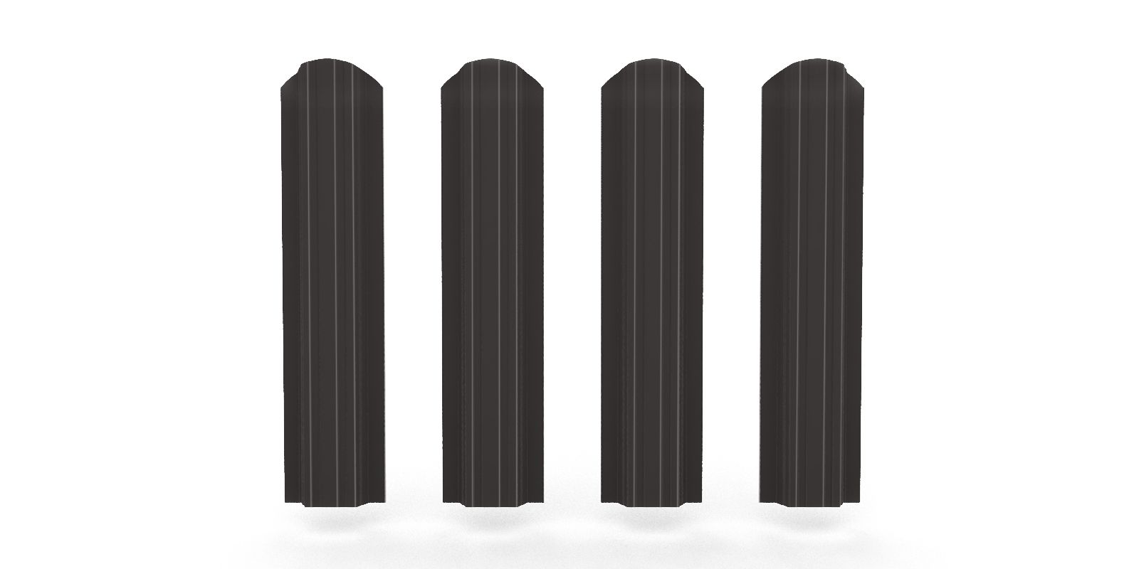 Штакетник металлический прямоугольный фигурный, цвет RR 32, длина 1,8 м, двусторонняя окраска ПрофЛайн, купить Штакетник металлический прямоугольный фигурный, цвет RR 32, длина 1,8 м, двусторонняя окраска в ПрофЛайн