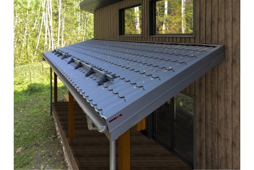 Металлочерепица Классик ("Classic") v01 0,5 Drap TX RAL 7016 антрацитово-серый ПрофЛайн, купить Металлочерепица Классик ("Classic") v01 0,5 Drap TX RAL 7016 антрацитово-серый в ПрофЛайн