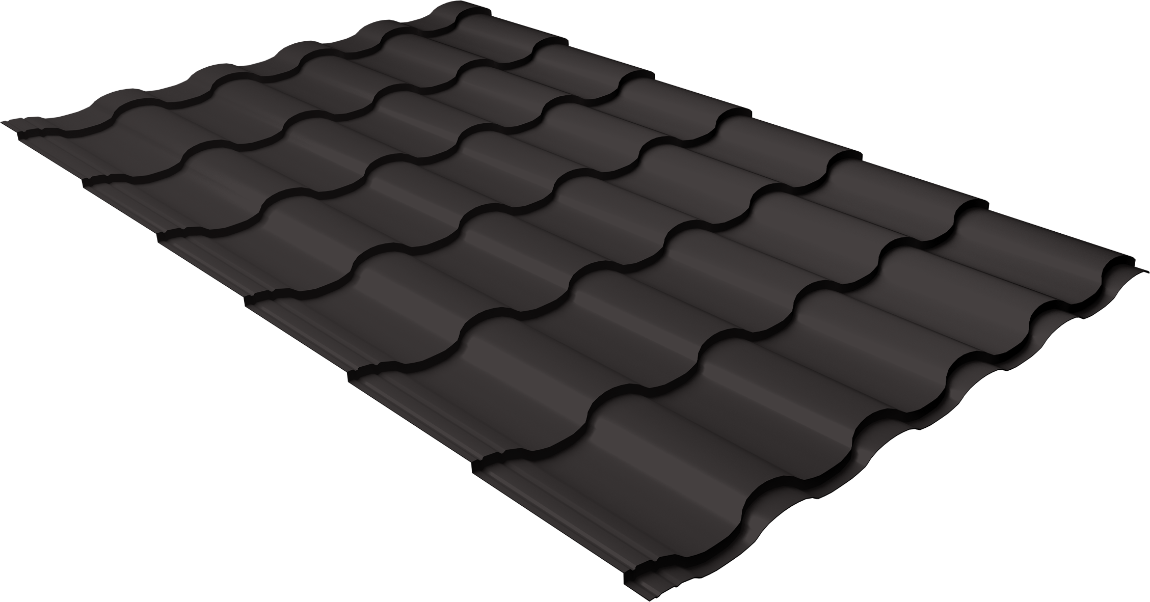 Металлочерепица Kredo с покрытием Полиэстер, 0,45 мм, цвет RR 23 ПрофЛайн, купить Металлочерепица Kredo с покрытием Полиэстер, 0,45 мм, цвет RR 23 в ПрофЛайн