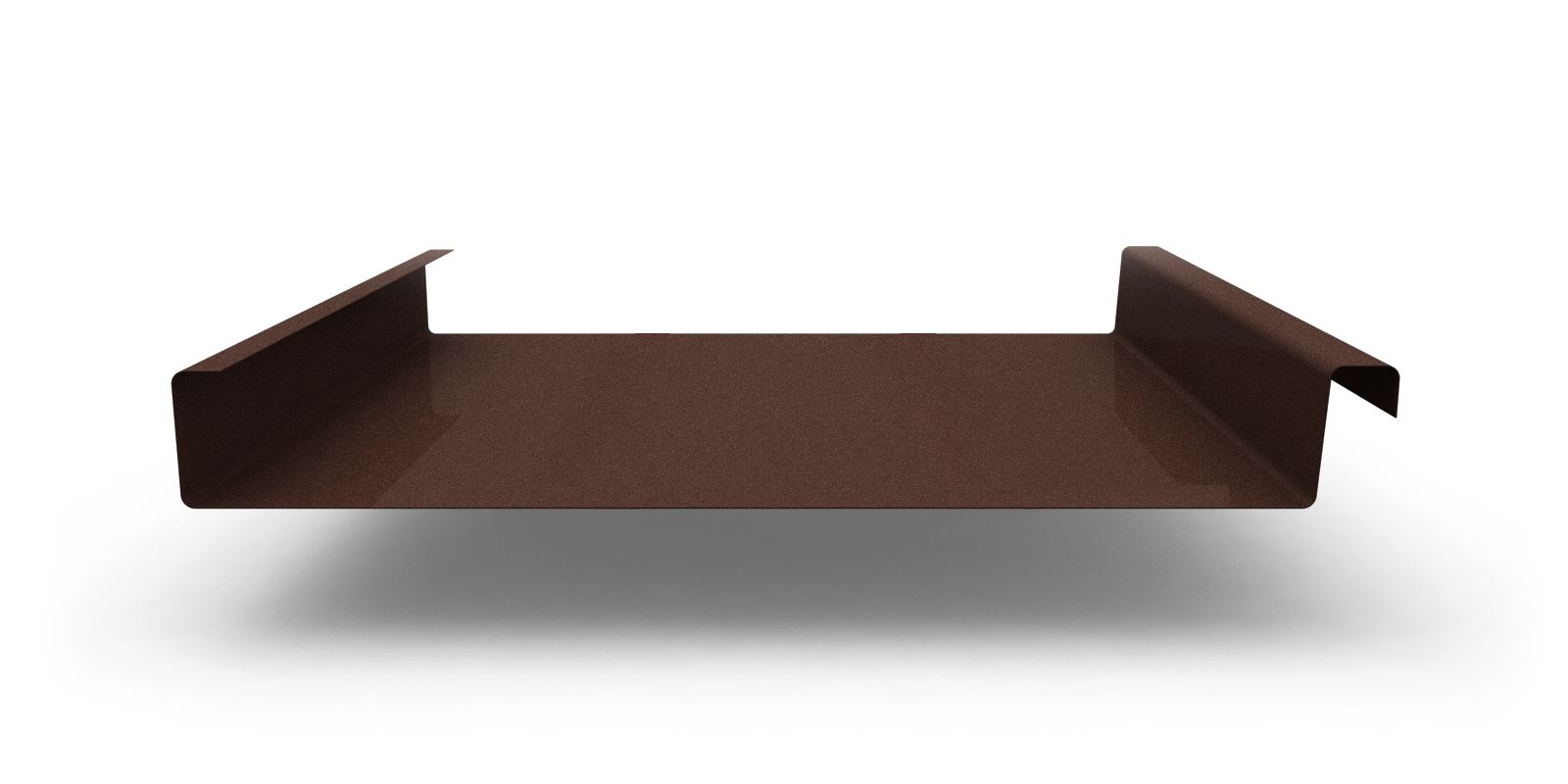 Двойной стоячий фальц гладкий с покрытием Satin Matt®, толщина 0,50 мм, цвет RAL 8017 ПрофЛайн, купить Двойной стоячий фальц гладкий с покрытием Satin Matt®, толщина 0,50 мм, цвет RAL 8017 в ПрофЛайн