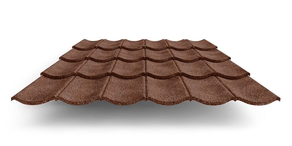 Композитная черепица Grand Line Barcelona, цвет какао ПрофЛайн, купить Композитная черепица Grand Line Barcelona, цвет какао в ПрофЛайн