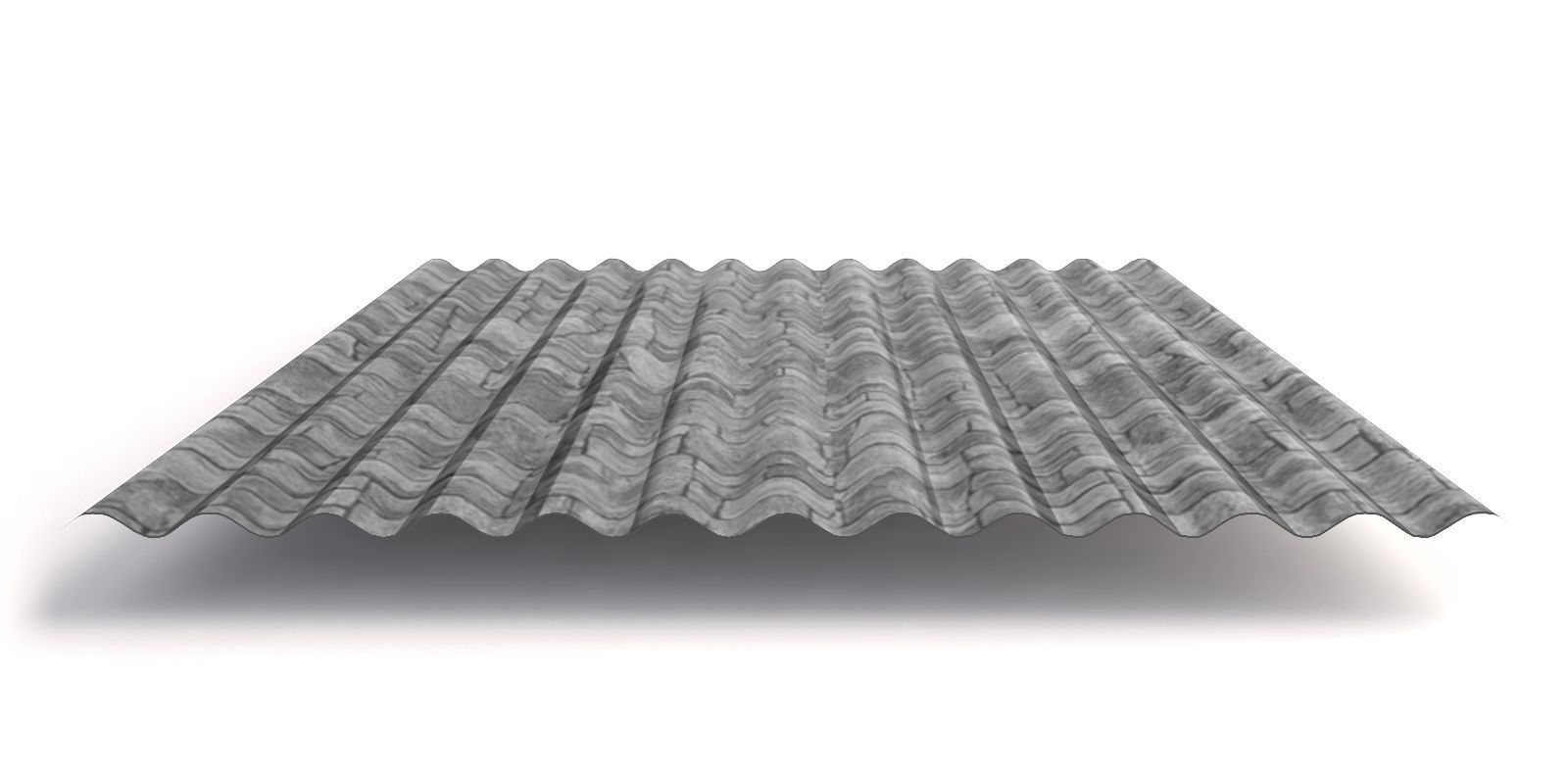 Профнастил МП18 с покрытием ECOSTEEL® 0,5 мм, белый камень Профлайн Профнастил МП18 с покрытием ECOSTEEL® 0,5 мм, белый камень Профлайн