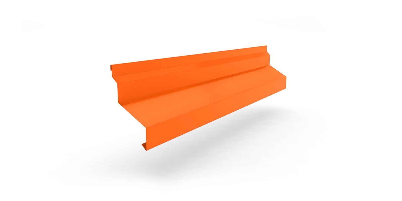 Планка отлива цокольного широкая для сэндвич-панелей с покрытием PVDF, цвет RAL 2004 ПрофЛайн, купить Планка отлива цокольного широкая для сэндвич-панелей с покрытием PVDF, цвет RAL 2004 в ПрофЛайн