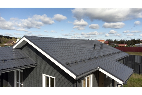 Металлочерепица "Квадро профи (Верховье)" ("Quadro Profi") v01 0,5 Satin RAL 7024 мокрый асфальт ПрофЛайн, купить Металлочерепица "Квадро профи (Верховье)" ("Quadro Profi") v01 0,5 Satin RAL 7024 мокрый асфальт в ПрофЛайн