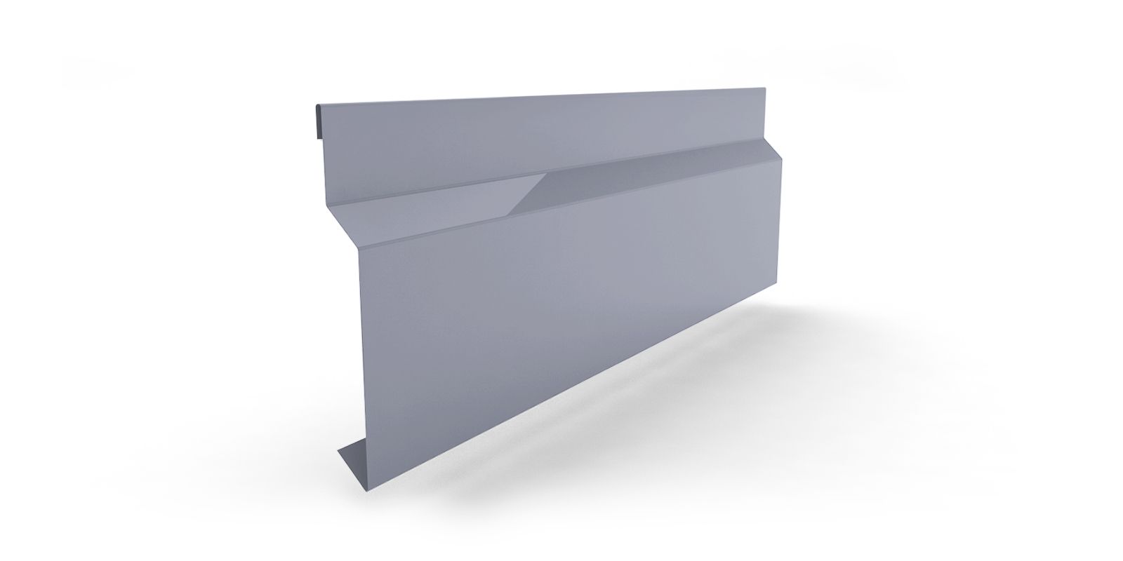 Планка отлива цокольного для сэндвич-панелей с покрытием PVDF, цвет RAL 9006 ПрофЛайн, купить Планка отлива цокольного для сэндвич-панелей с покрытием PVDF, цвет RAL 9006 в ПрофЛайн