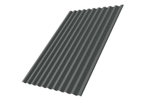 Профнастил С21R Grand Line 0,45 PE с пленкой RAL 7005 мышино-серый Профлайн
