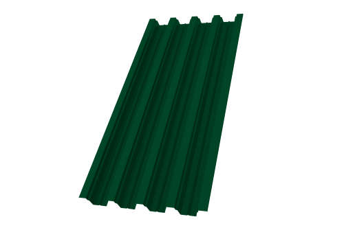 Профнастил Н75R Grand Line 0,5 PE lite RAL 6005 зеленый мох Профлайн