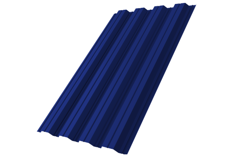 Профнастил НС44R Grand Line 0,45 PE RAL 5002 ультрамариново-синий Профлайн