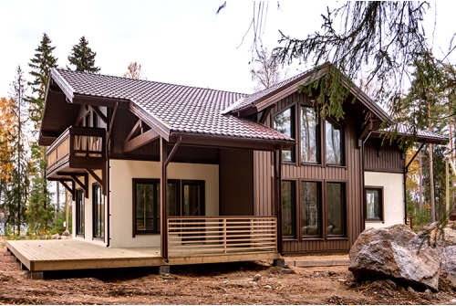 Металлочерепица Классик ("Classic") v02 0,5 Satin RAL 8017 шоколад ПрофЛайн, купить Металлочерепица Классик ("Classic") v02 0,5 Satin RAL 8017 шоколад в ПрофЛайн