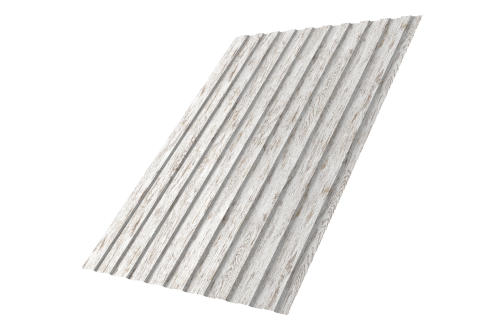 Профнастил С8B v01 Grand Line 0,45 Print Elite Snow Wood TwinColor Профлайн