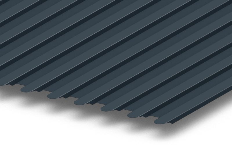 Профнастил С8 фигурный с покрытием GreenCoat® Pural® 0,5 мм, RR 23 Профлайн Профнастил С8 фигурный с покрытием GreenCoat® Pural® 0,5 мм, RR 23 Профлайн