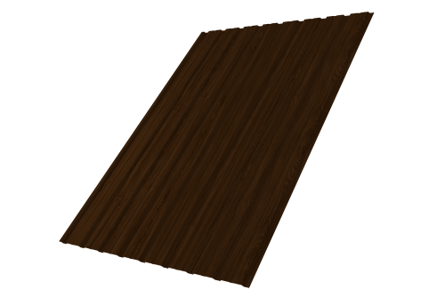 Профнастил С10B Grand Line 0,45 Print Elite Choco Wood TwinColor Профлайн