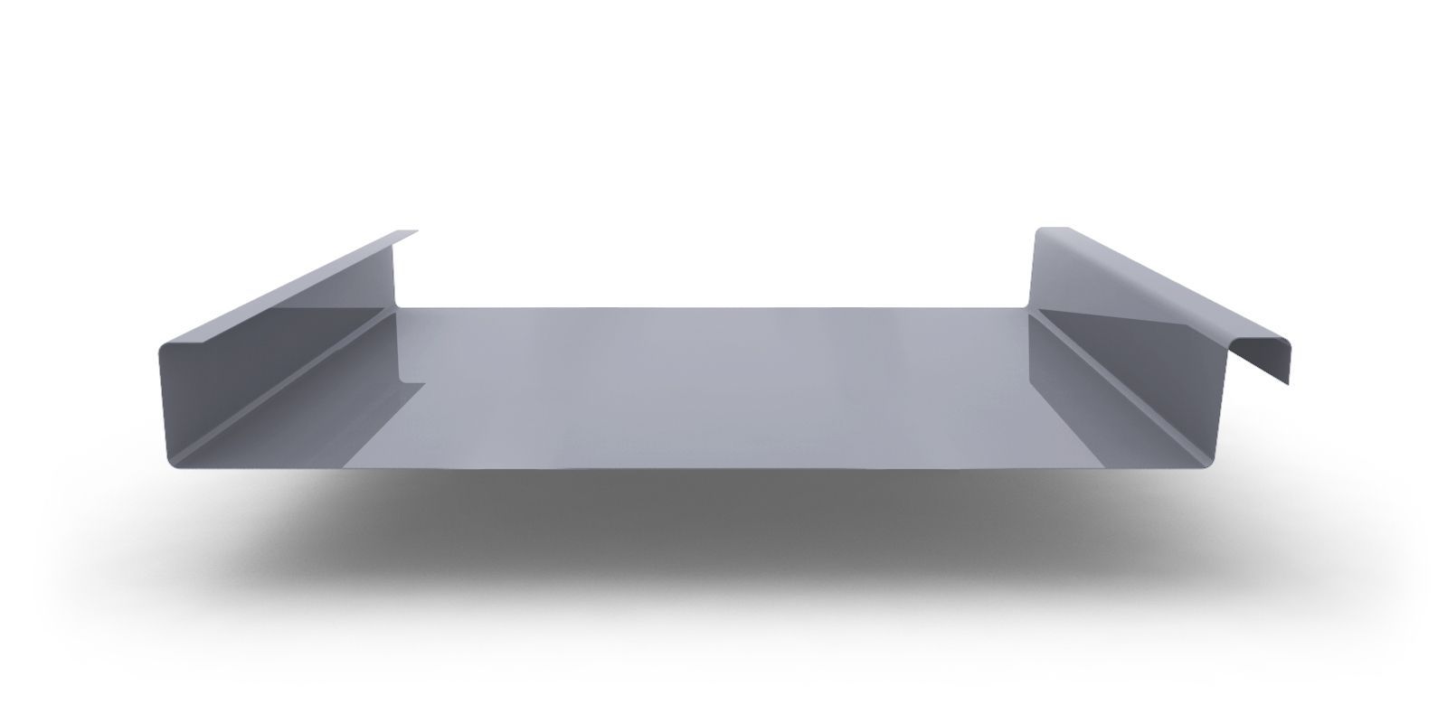 Двойной стоячий фальц гладкий с покрытием Полиэстер, толщина 0,55 мм, цвет RAL 9006 ПрофЛайн, купить Двойной стоячий фальц гладкий с покрытием Полиэстер, толщина 0,55 мм, цвет RAL 9006 в ПрофЛайн