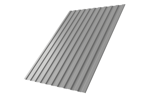 Профнастил С8A v01 Grand Line 0,45 Drap TX с пленкой RAL 7047 телегрей 4 Профлайн