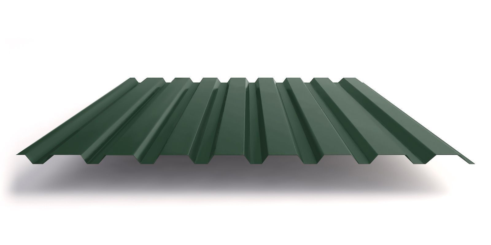 Профнастил МП20 с покрытием GreenCoat® Pural® 0,5 мм, RAL 6005 Профлайн Профнастил МП20 с покрытием GreenCoat® Pural® 0,5 мм, RAL 6005 Профлайн