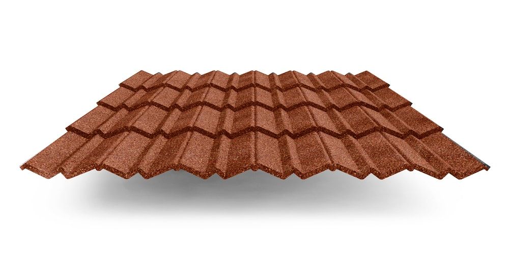 Композитная черепица Metrotile MetroClassic, цвет терракотовый ПрофЛайн, купить Композитная черепица Metrotile MetroClassic, цвет терракотовый в ПрофЛайн