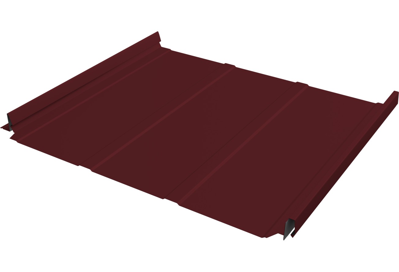 Кликфальц Про Line 0,45 Drap ТХ с пленкой на замках RAL 3005 красное вино ПрофЛайн, купить Кликфальц Про Line 0,45 Drap ТХ с пленкой на замках RAL 3005 красное вино в ПрофЛайн