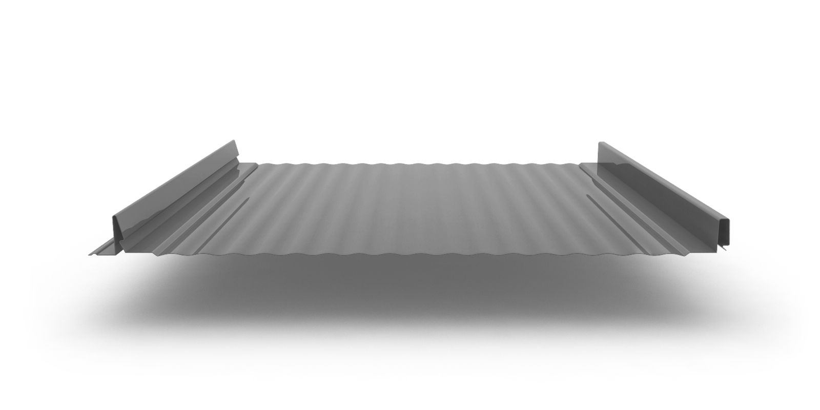 Кликфальц Pro Gofr с покрытием Полиэстер, толщина 0,45 мм, цвет RAL 7004 ПрофЛайн, купить Кликфальц Pro Gofr с покрытием Полиэстер, толщина 0,45 мм, цвет RAL 7004 в ПрофЛайн