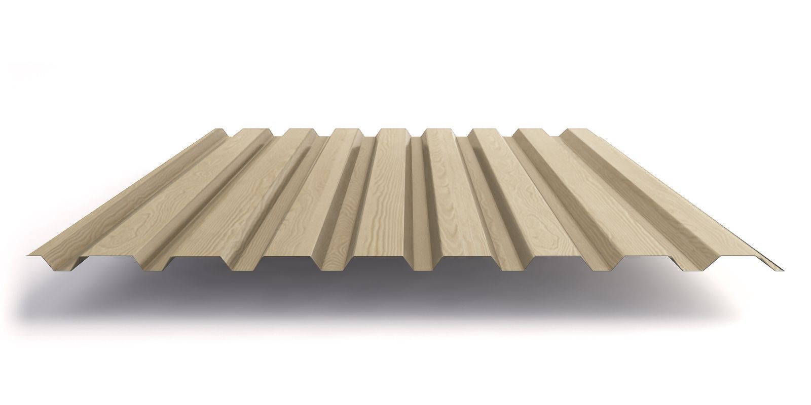 Профнастил МП20 с покрытием ECOSTEEL® 0,5 мм, сосна Профлайн Профнастил МП20 с покрытием ECOSTEEL® 0,5 мм, сосна Профлайн