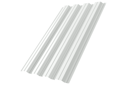 Профнастил НС44A Grand Line 0,5 Satin RAL 9003 сигнальный белый Профлайн