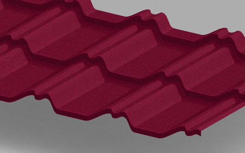 Модульная металлочерепица Kvinta Uno с покрытием Drap®, цвет RAL 3005 ПрофЛайн, купить Модульная металлочерепица Kvinta Uno с покрытием Drap®, цвет RAL 3005 в ПрофЛайн Модульная металлочерепица Kvinta Uno с покрытием Drap®, цвет RAL 3005 ПрофЛайн, купить Модульная металлочерепица Kvinta Uno с покрытием Drap®, цвет RAL 3005 в ПрофЛайн