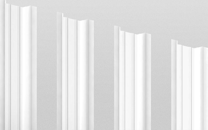 Штакетник металлический прямоугольный, цвет RAL 9003, длина 2 м, односторонняя окраска ПрофЛайн, купить Штакетник металлический прямоугольный, цвет RAL 9003, длина 2 м, односторонняя окраска в ПрофЛайн