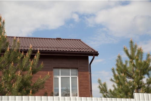 Металлочерепица Классик ("Classic") v02 0,5 Satin RAL 8017 шоколад ПрофЛайн, купить Металлочерепица Классик ("Classic") v02 0,5 Satin RAL 8017 шоколад в ПрофЛайн