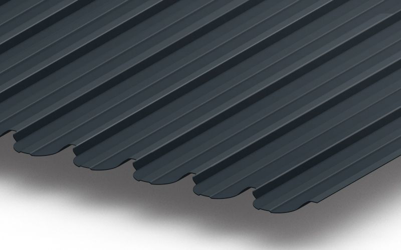Профнастил С10 фигурный с покрытием GreenCoat® Pural® 0,5 мм, RR 23 Профлайн Профнастил С10 фигурный с покрытием GreenCoat® Pural® 0,5 мм, RR 23 Профлайн
