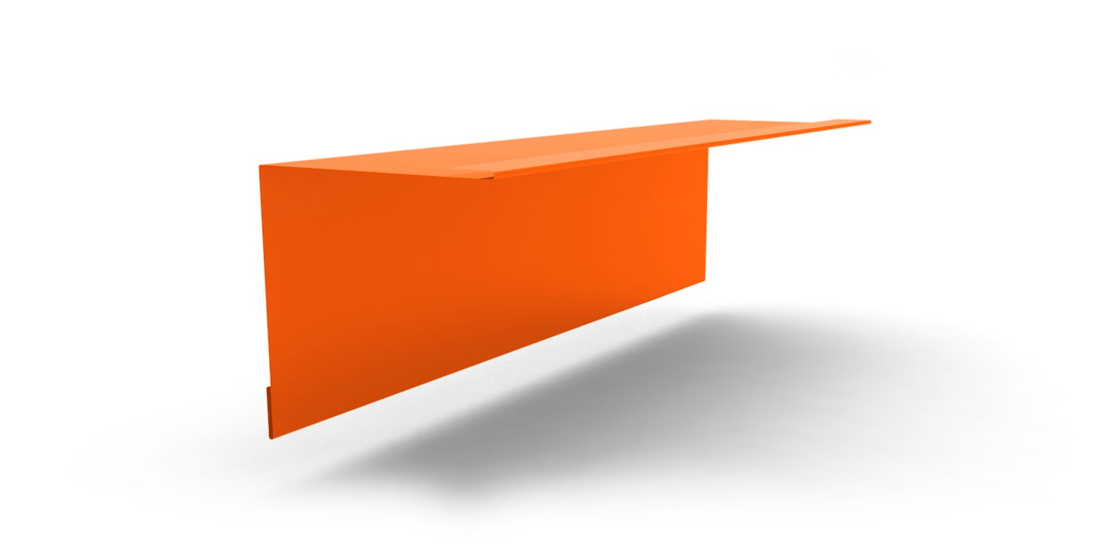 Планка примыкания стены к кровле для сэндвич-панелей с покрытием PVDF, цвет RAL 2004 ПрофЛайн, купить Планка примыкания стены к кровле для сэндвич-панелей с покрытием PVDF, цвет RAL 2004 в ПрофЛайн