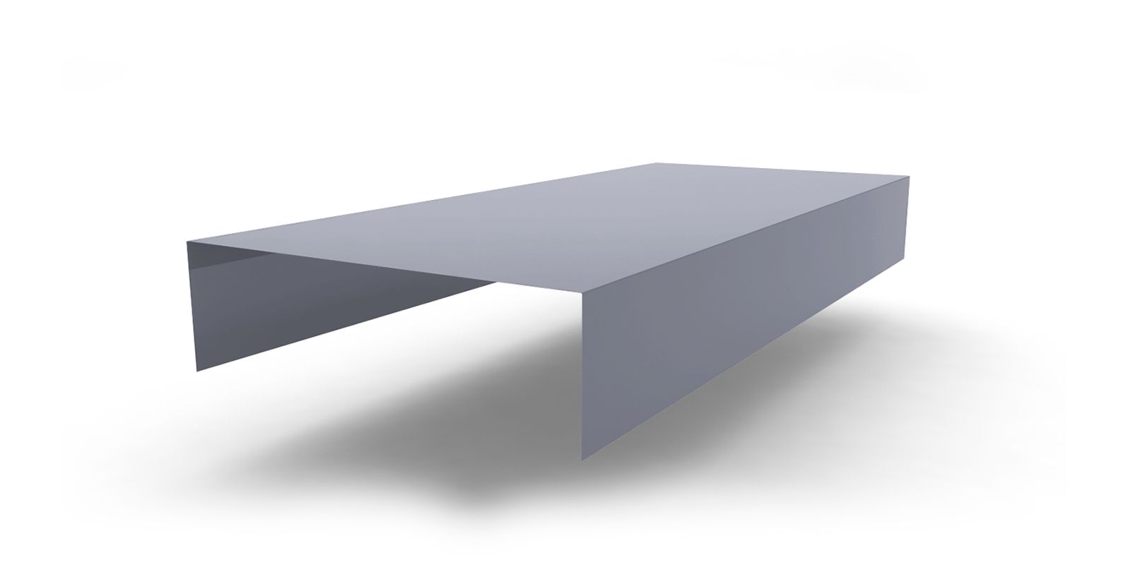 Планка заделки торца сэндвич-панелей с покрытием Полиэстер, цвет RAL 9006 ПрофЛайн, купить Планка заделки торца сэндвич-панелей с покрытием Полиэстер, цвет RAL 9006 в ПрофЛайн