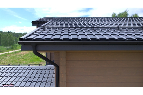 Металлочерепица "Квадро профи (Верховье)" ("Quadro Profi") v01 0,5 Rooftop Бархат RAL 7024 мокрый асфальт ПрофЛайн, купить Металлочерепица "Квадро профи (Верховье)" ("Quadro Profi") v01 0,5 Rooftop Бархат RAL 7024 мокрый асфальт в ПрофЛайн