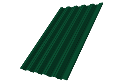 Профнастил НС35R Grand Line 0,45 PE-Double RAL 6005 зеленый мох Профлайн