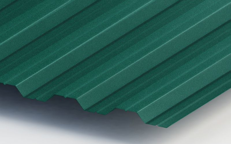 Профнастил НС35 с покрытием Velur® 0,5 мм, RAL 6020 Профлайн Профнастил НС35 с покрытием Velur® 0,5 мм, RAL 6020 Профлайн