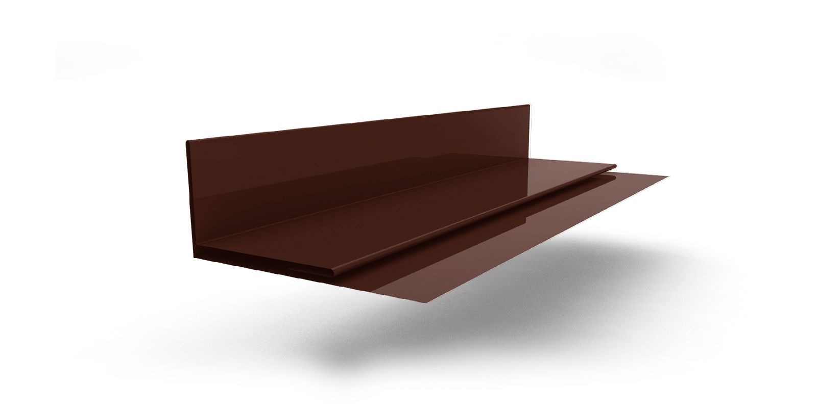 Планка аквилона 55х20х3000 с покрытием PVDF, цвет RAL 8017 ПрофЛайн, купить Планка аквилона 55х20х3000 с покрытием PVDF, цвет RAL 8017 в ПрофЛайн