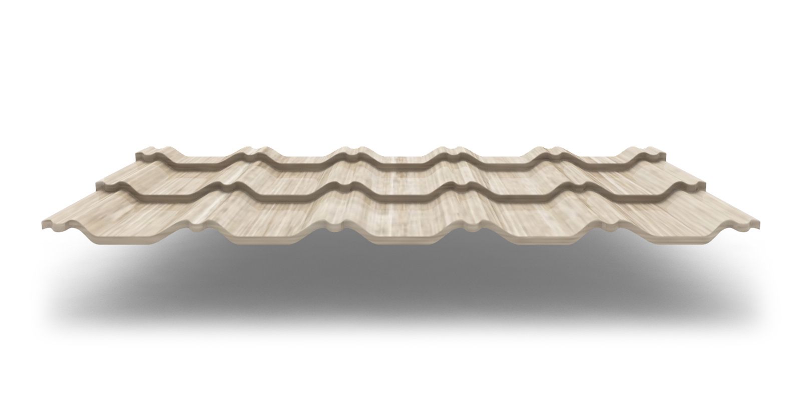 Модульная металлочерепица Kvinta Uno с покрытием Colority® Print, цвет беленый дуб ПрофЛайн, купить Модульная металлочерепица Kvinta Uno с покрытием Colority® Print, цвет беленый дуб в ПрофЛайн