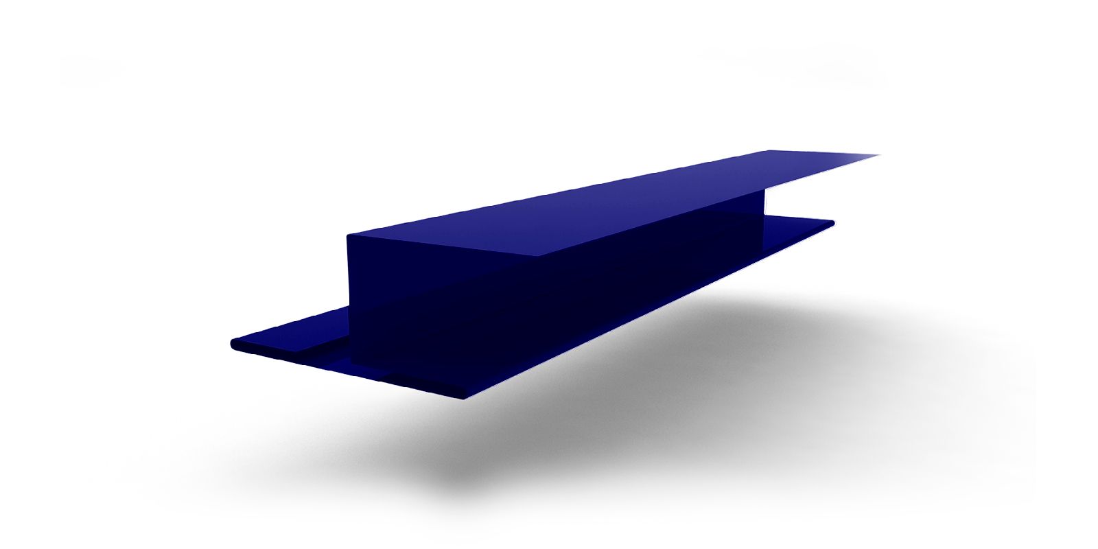 Планка стыковочная универсальная 50х25х3000 с покрытием Полиэстер, цвет RAL 5002 ПрофЛайн, купить Планка стыковочная универсальная 50х25х3000 с покрытием Полиэстер, цвет RAL 5002 в ПрофЛайн