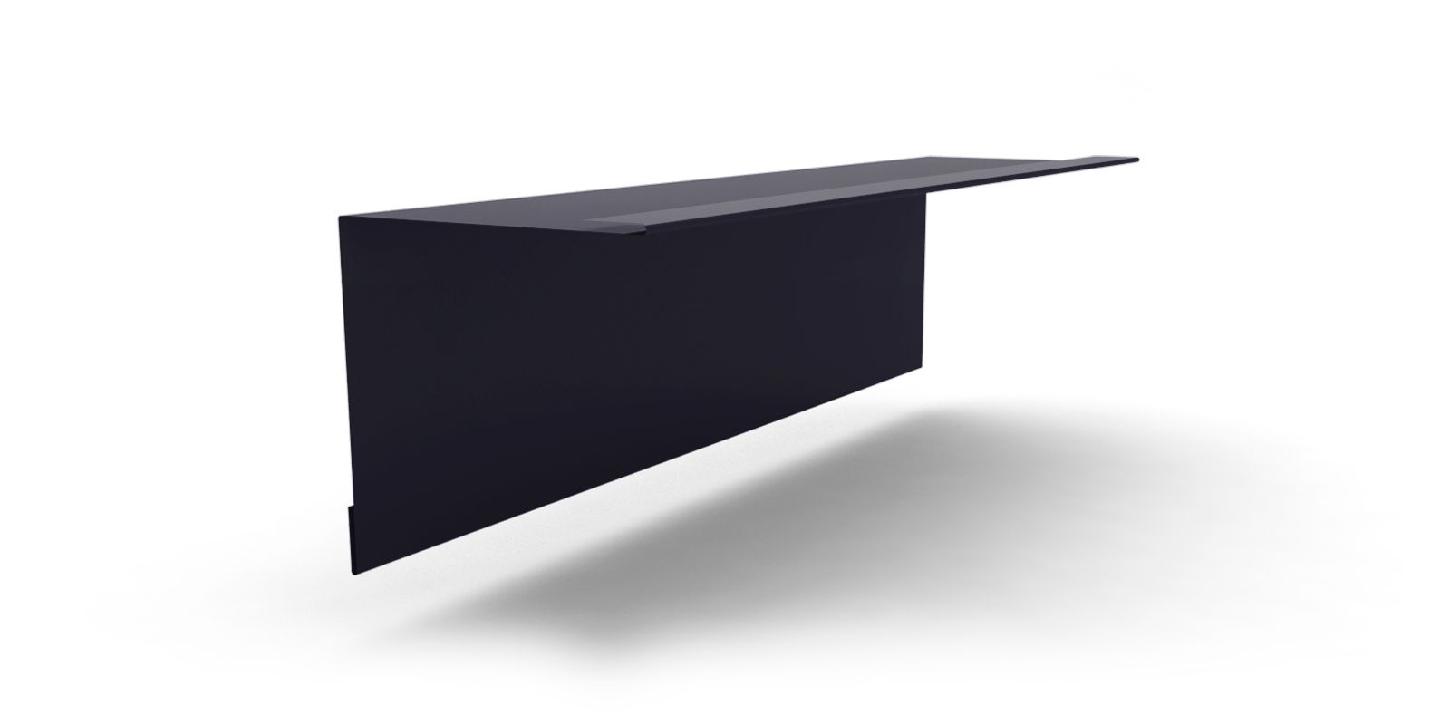 Планка примыкания стены к кровле для сэндвич-панелей с покрытием Полиэстер, цвет RAL 7024 ПрофЛайн, купить Планка примыкания стены к кровле для сэндвич-панелей с покрытием Полиэстер, цвет RAL 7024 в ПрофЛайн